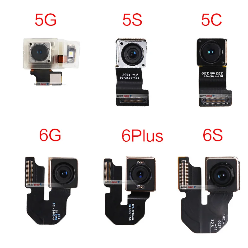 1 шт. основная задняя камера Модуль гибкий кабель лента для iPhone 5 5S 5C 6 6S 7 8 Plus X задняя большая камера Запчасти