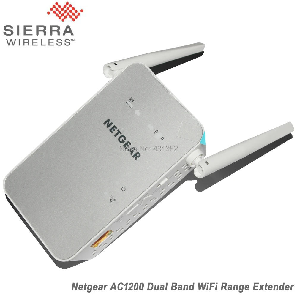 Двухдиапазонный удлинитель NETGEAR 11AC 1200 Мбит/с 802.11ac две внешние антенны|Сетевые