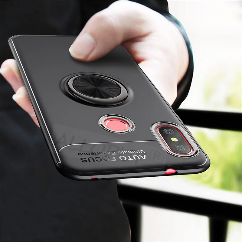 2019 ALLOPUT роскошный чехол с кольцом на Redmi 7 7A Note Pro Case ударопрочный Магнитная