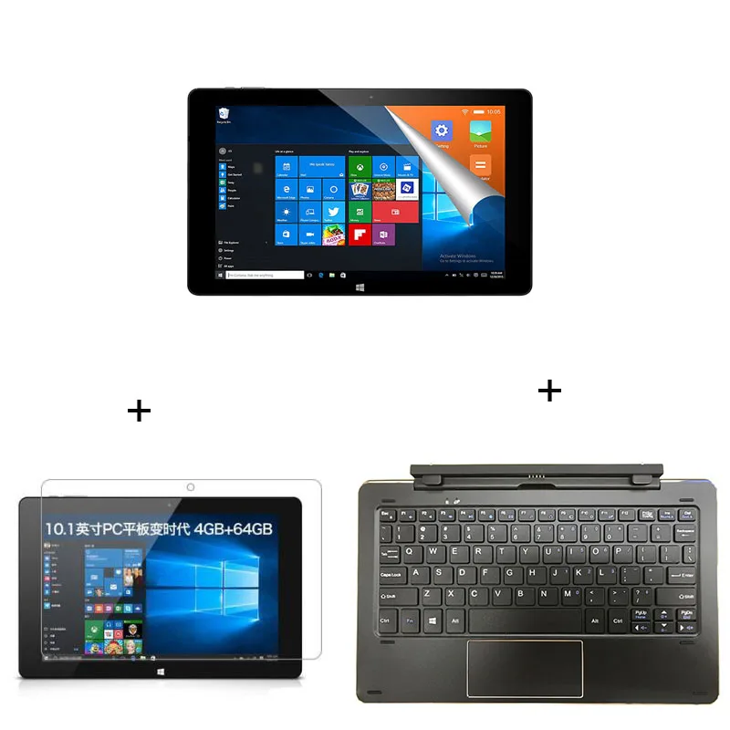 ALLDOCUBE iwork10 Pro 10," IPS 1920*1200 четырехъядерный Windows 10 планшет 4 Гб RAM 64 Гб Rom Windows 10+ Android5.1 - Комплект: bundle 3