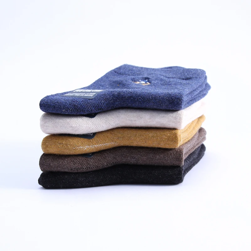 2020 новые осенние повседневные Модные мужские однотонные хлопковые Дышащие носки