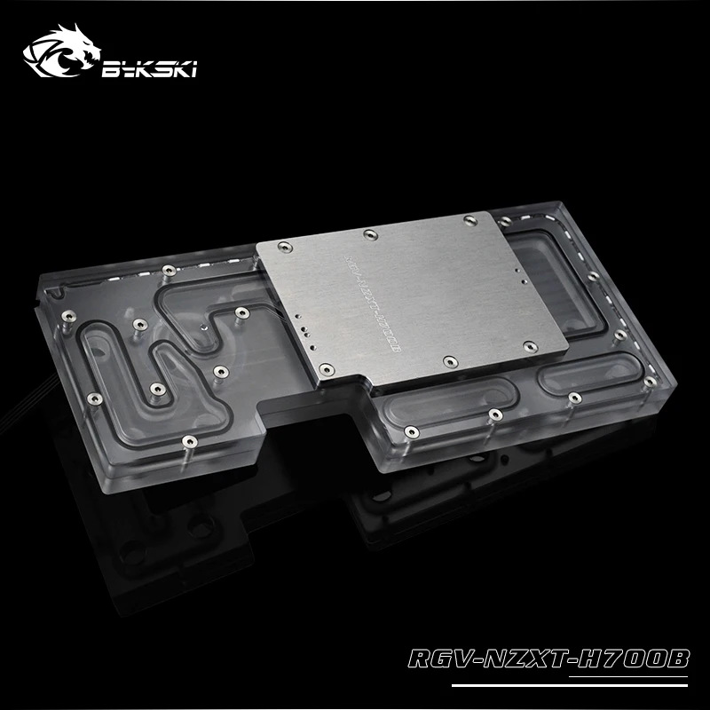 BYKSKI акриловая водная доска Решение подходит NZXT H700I чехол для компьютера для специального резервуара/3PIN RGB 5 v/Поддержка Combo DDC насос