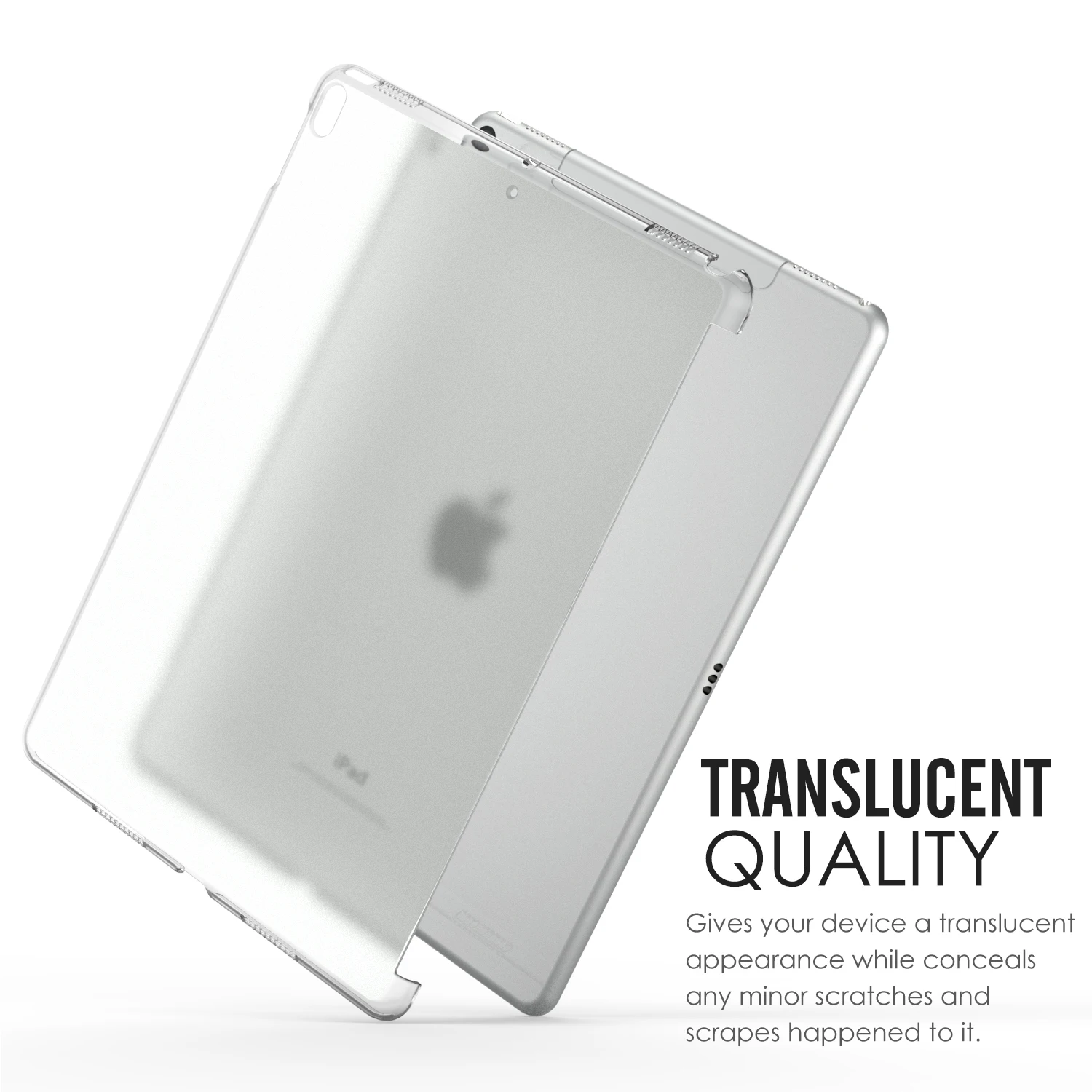 Чехол MoKo для iPad Air(3-го поколения) 10," /iPad Pro 10,5-полупрозрачный тонкий твердый пластиковый бампер протектор/задний, прозрачный