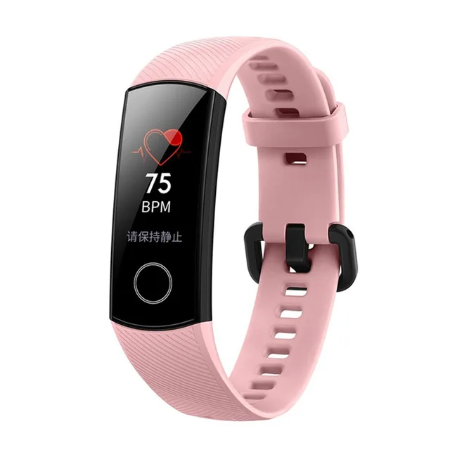 Honor Band 4 умный Браслет 50 м Водонепроницаемый фитнес-трекер сенсорный экран для сердечного ритма монитор дисплей вызов сообщение шоу - Цвет: Pink