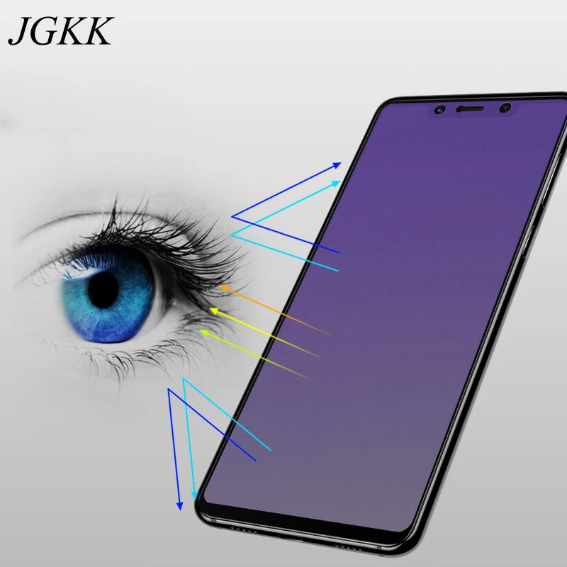 JGKK анти синее матовое закаленное стекло для Redmi Note 6 Pro Защитное экрана