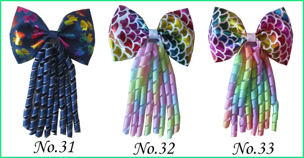 50 blessding 4," бант коркер резинка для хвоста Hairbow Единорог Русалка звезда