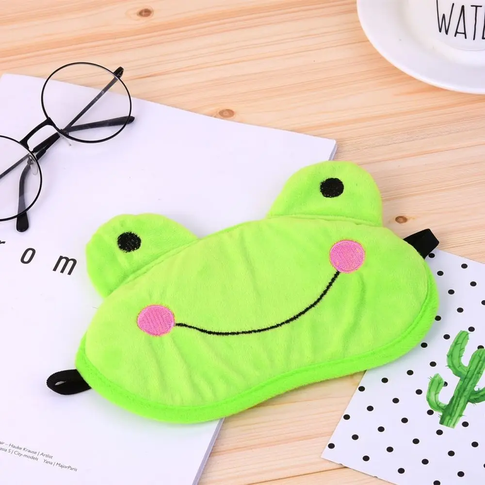 Frog Маска для сна, для путешествий, для женщин, Модный чехол, тени для глаз, повязка на глаза, губка, повязка на глаза, здоровье и красота - Цвет: Frog