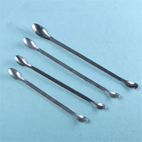 4pcslot stainless steel medicinal spoon ladle double ended experiment pharmacy lab use 16cm 18cm 20cm 22cm