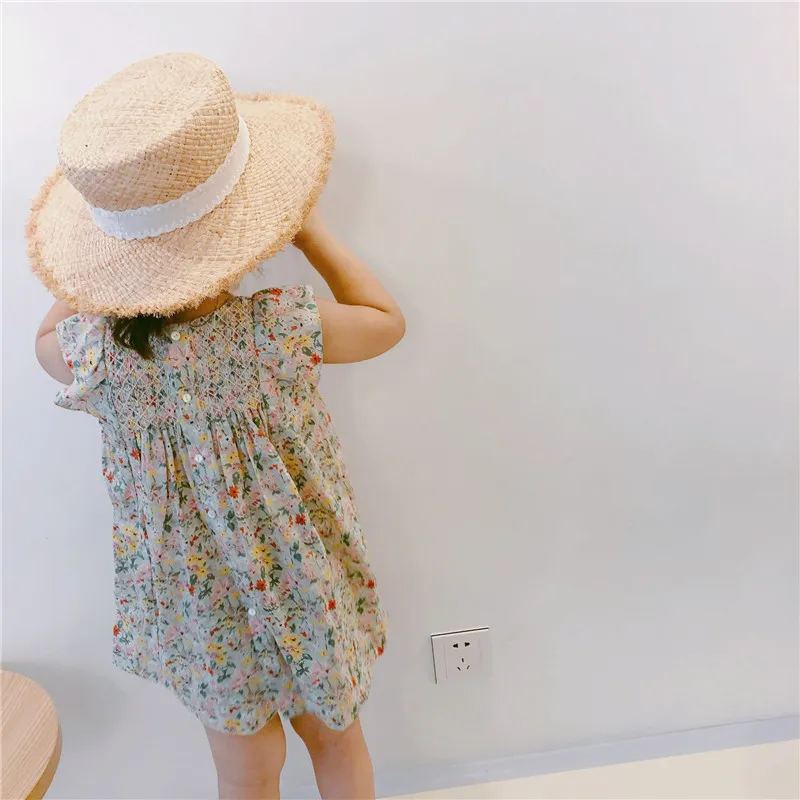 Новинка 2019 летнее платье для маленьких девочек с цветочным узором вечерние нее
