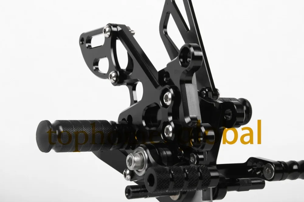 Для Aprilia RSV4 2009-2016 мотоцикл части черный CNC Rearsets подножки мотоцикла 2010 2011 2012 2013 2014 2015