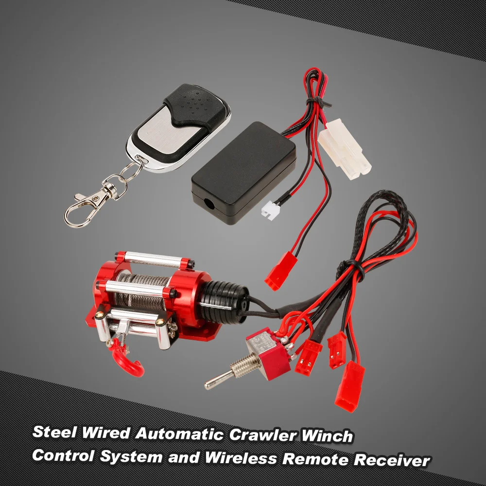 1/10 RC Rock Crawler стальная Проводная Автоматическая гусеничная лебедка система