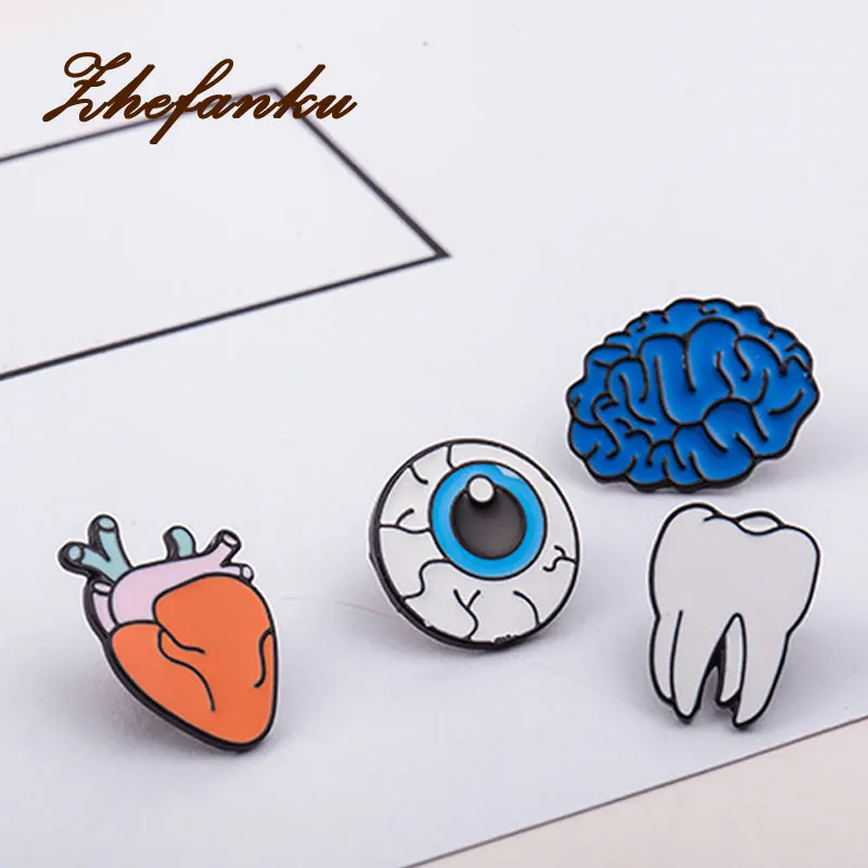 Эмалированные зубы для глаз из цинкового сплава 1 шт.|heart brooch|brooch pinspin collar |