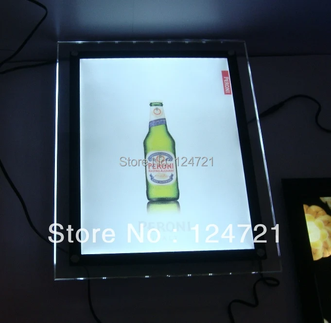

Wall Mounted Acrylic Frame Crystal Advertising LED Lightbox