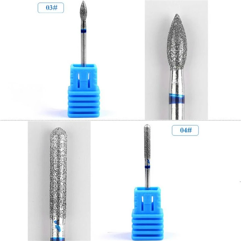 1 шт. алмазное вольфрамовое сверло для ногтей вращающийся Бур резцы фрезы