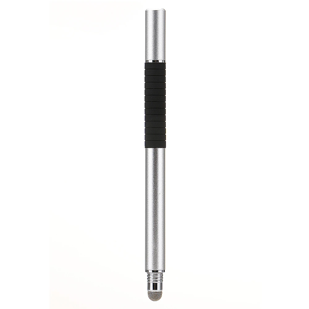 

Dual Ends Fabric+Fine Point Round Thin Tip Capacitive Touch Screen Pen Stylus