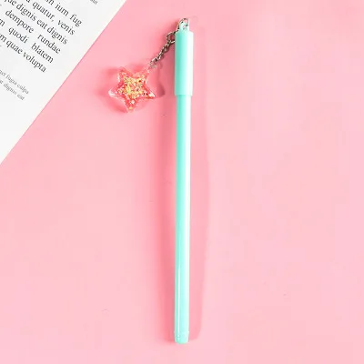 Gel Pen 1 шт гелевая ручка с подвеской 0,5 мм Kawaii канцелярские принадлежности Новинка милая гелевая студенческие ручки черные ручки канцелярские милые ручки Kawaii школьные принадлежности - Цвет: Gel Pen
