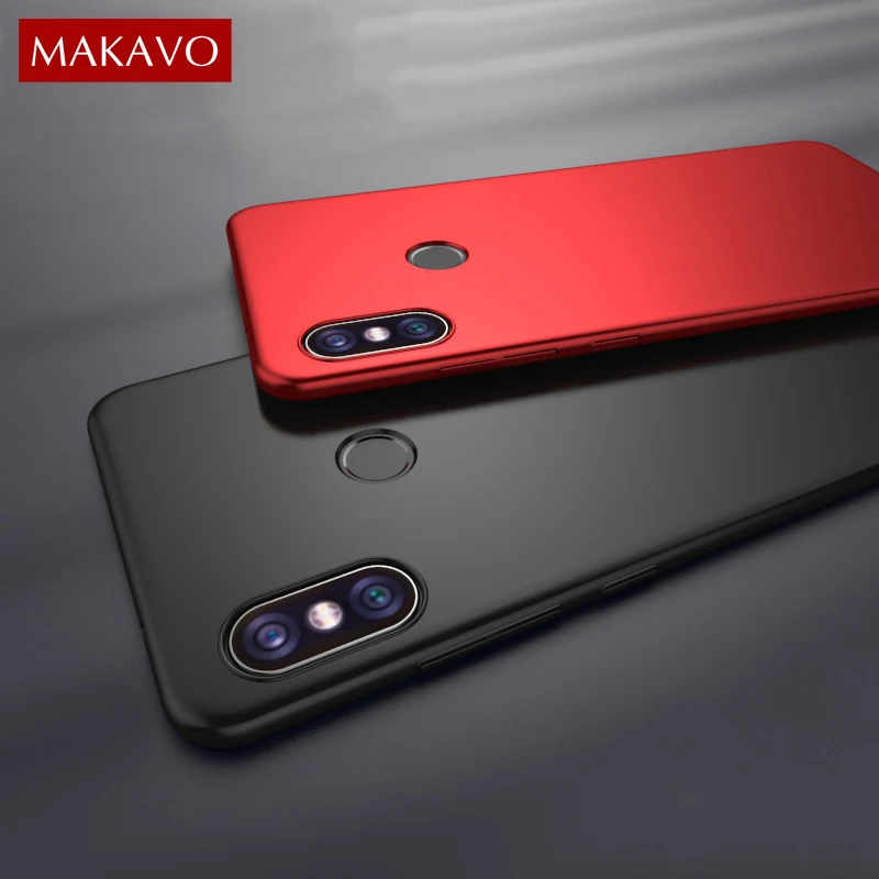 MAKAVO для Xiaomi Mi Mix 2S чехол 360 тонкая матовая жесткая задняя крышка из ПК Mix2s Pro Prime