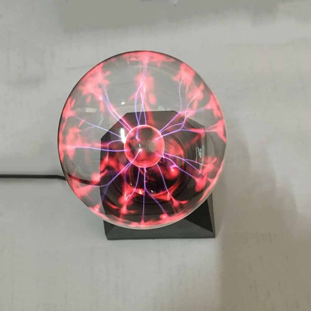Magic Crystal Globe Desktop Light USB Plasma Ball Sphere Lightning Lamp Transparent Home Party Night 4 inch 5 | Лампы и освещение