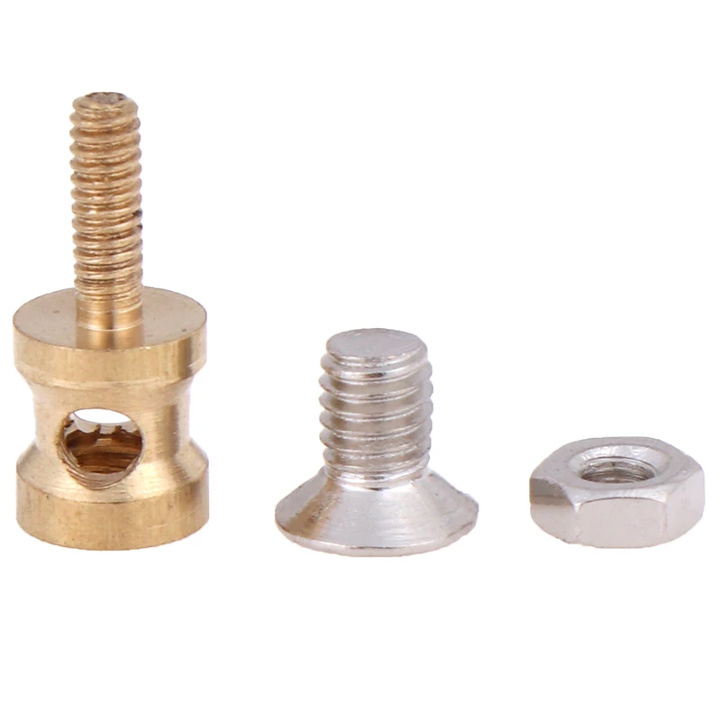 

10Pcs Brass Linkage Stopper for 2.1mm Pushrod Connector for RC plane Model Suitable for D1.8/D1.9/ D2.0mm