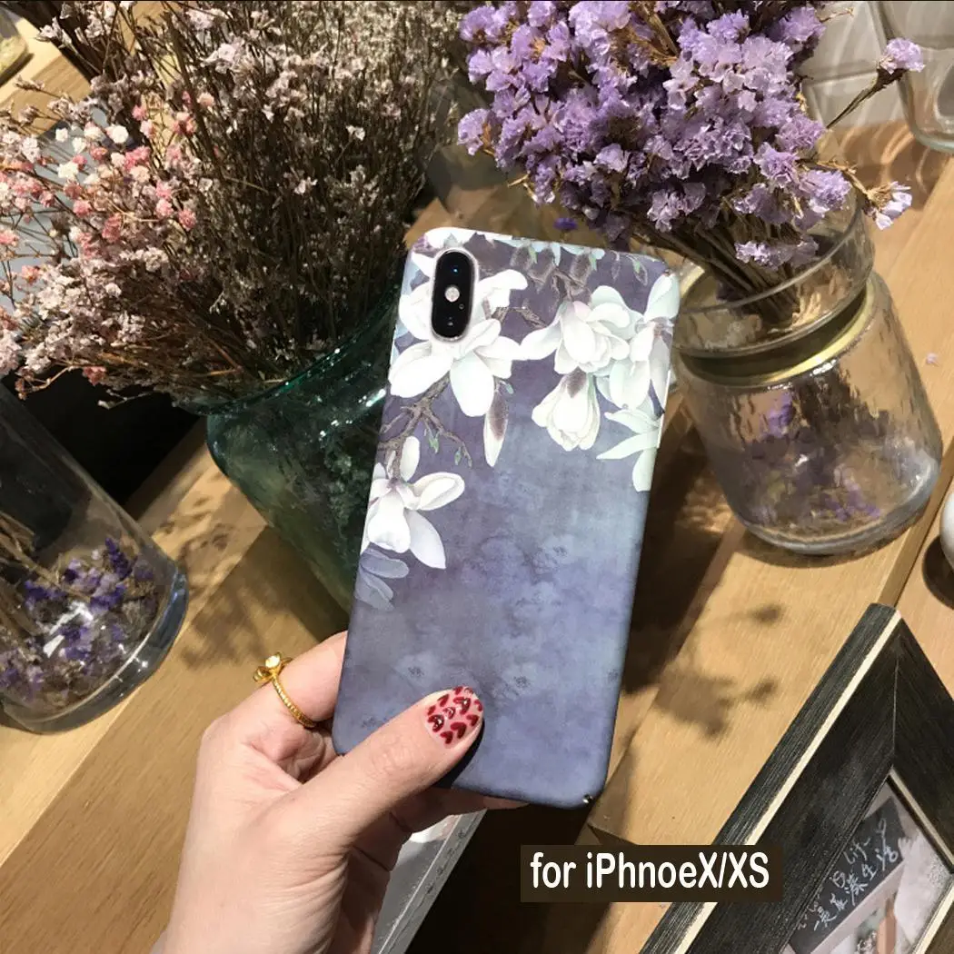 Модные чехлы с цветочным узором для мобильных телефонов как на картинке iPhone |