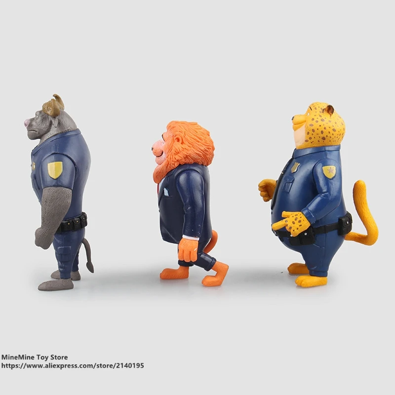 DISNEY Zootopia 6 шт./компл. 10 12 см игрушки Фигурки Куклы ПВХ Модель кролик Джуди КС лиса