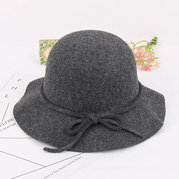Новая Ретро осенне зимняя винтажная Шерстяная кепка для девушек с большими