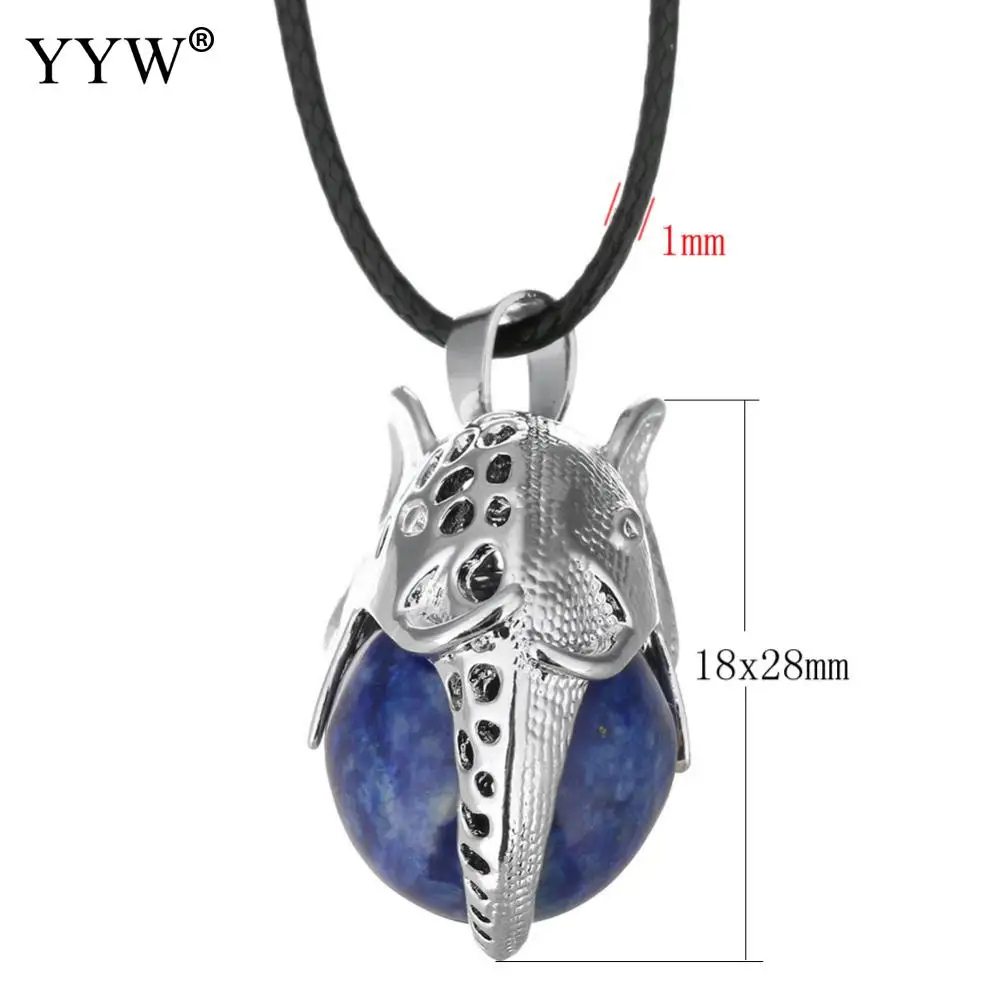 Collier Mix Color Elephant Pendant Necklace Natural Stone Choker Sale Leather Chain Necklaces Cute Gifts for Mother Gift | Украшения и