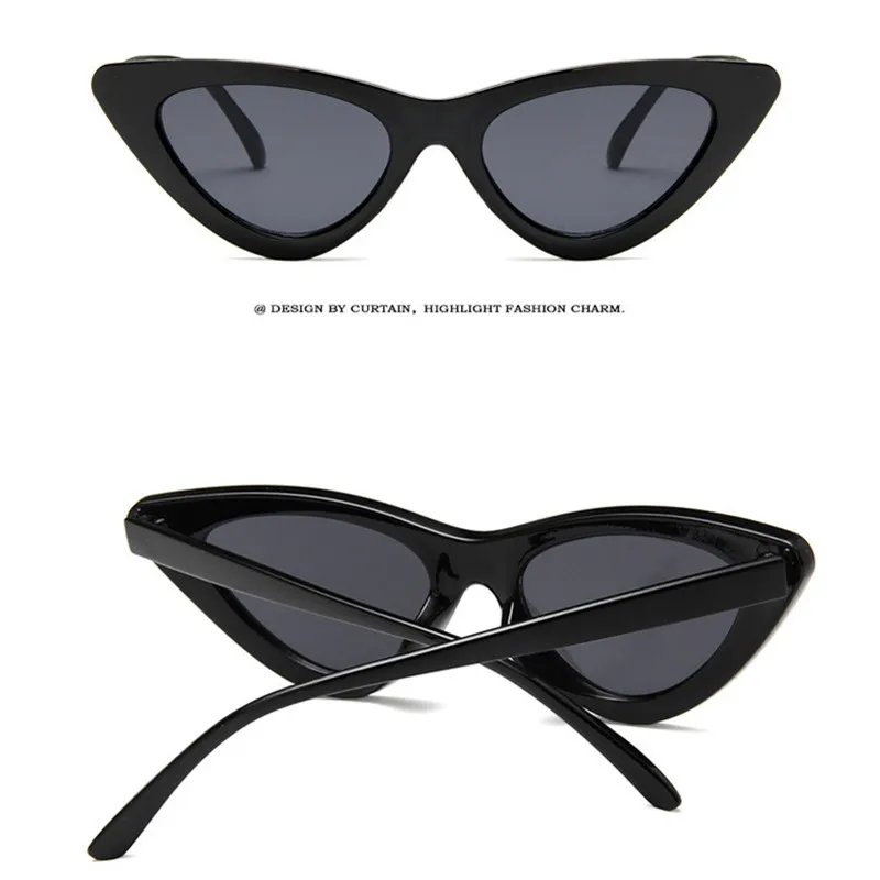 Женские солнцезащитные очки занавески Gafas De Sol Mujer маленькие оправы кошачий глаз
