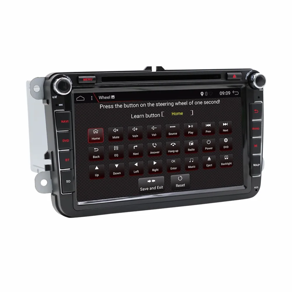 Двойной 2Din Android 7 1 DVD мультимедиа плеер для Volkswage Гольф MK5 MK6 Passat B5 B6 Tiguan Polo skoda Octavia