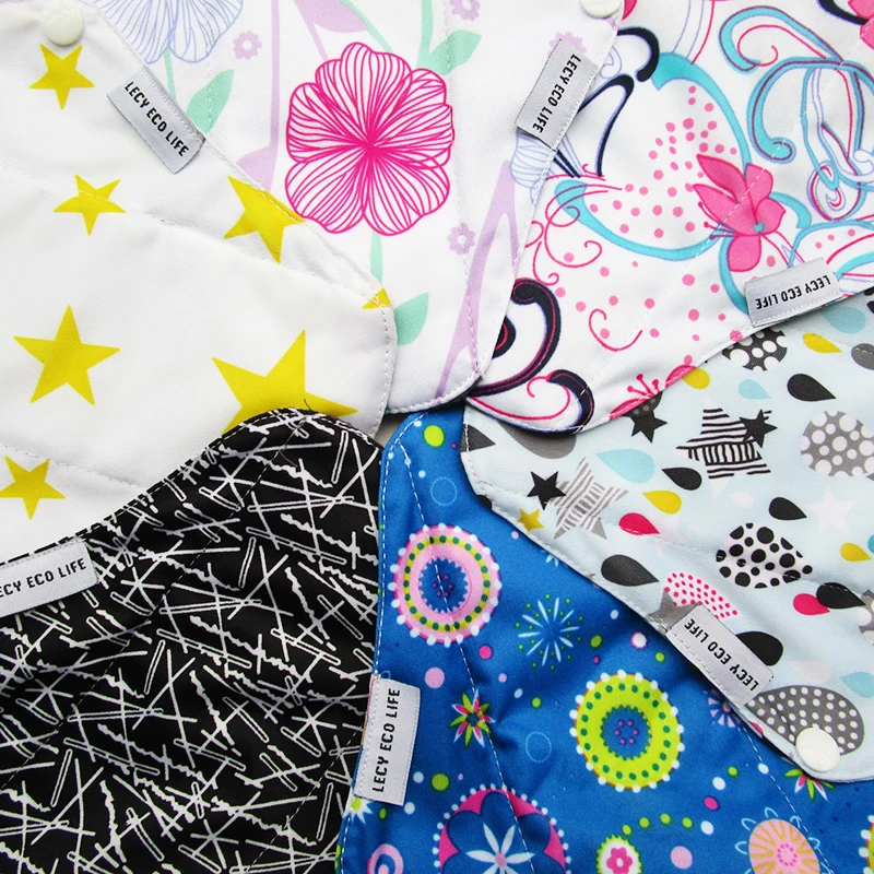 Экологичная многоразовая тканевая прокладка LECY ECO LIFE устойчивые к протеканию