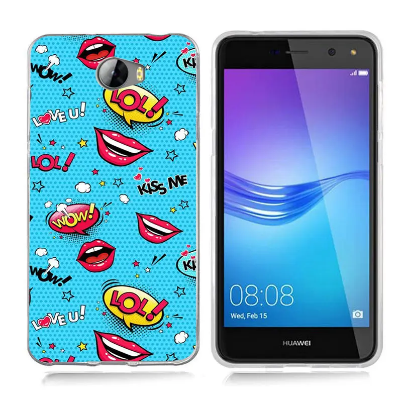 Чехол для Huawei P9 Lite/P8 Lite/P10 Lite Y5 ii Y5ii чехол/5A LYO-L21/Y6 II Мягкий ТПУ силиконовый чехол