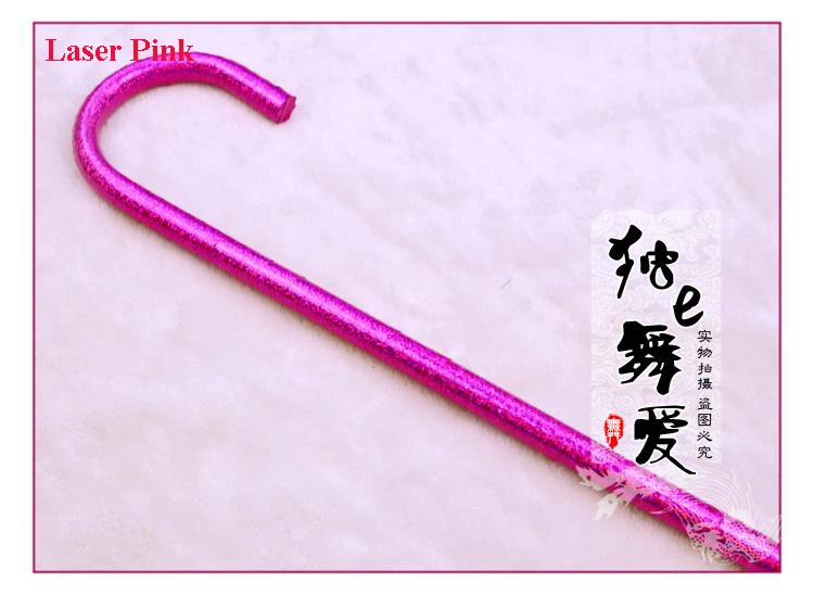 Pink 10 шт./лот красивые лазерные трости для танца живота красочные танцевальные костыли Джаз/Балет/бальные трости аксессуары для танца живота - Цвет: Pink