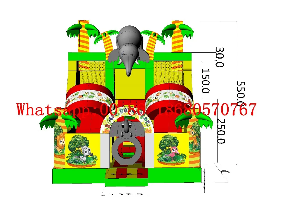 (China Guangzhou) Factory direct inflatable slide / castle trampoline pool YLY-013 | Спорт и развлечения