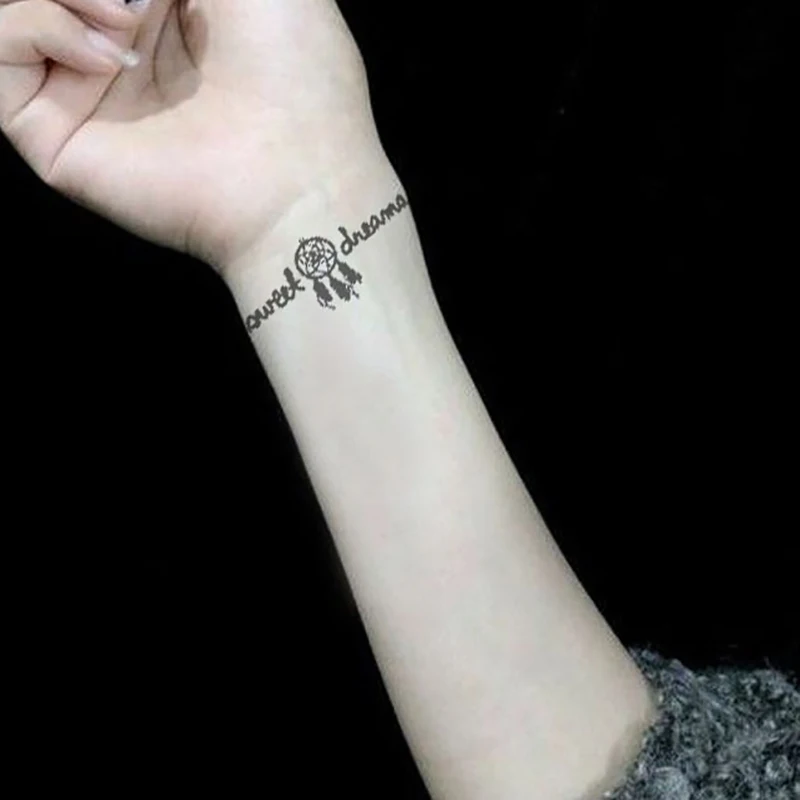 Современный стиль унисекс боди татуировки новый Геометрические Временные