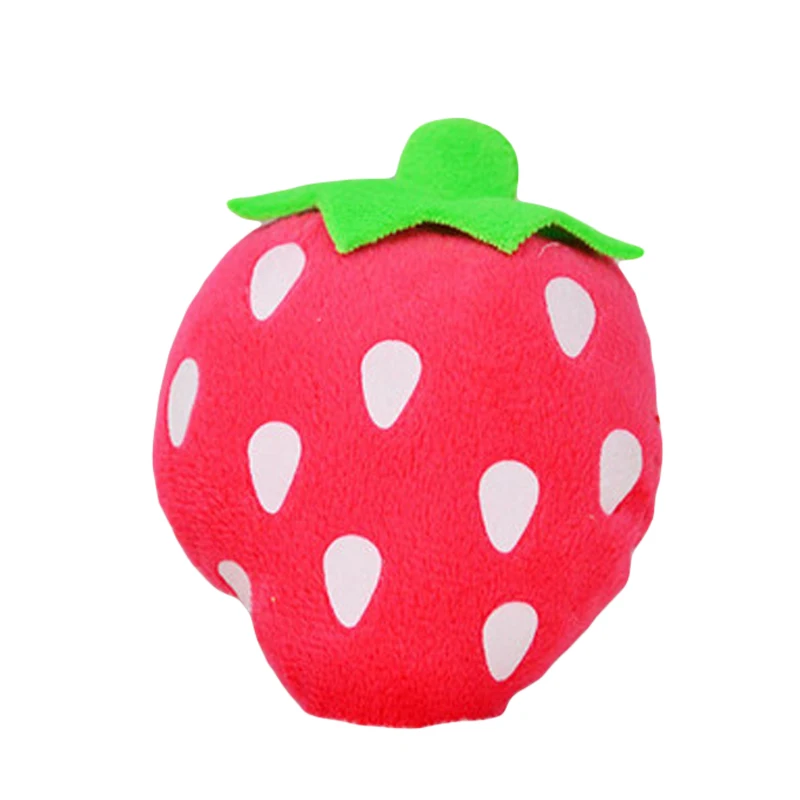 Плюшевый питомец собачка звук игрушка в форме банана клубники моркови пищащие