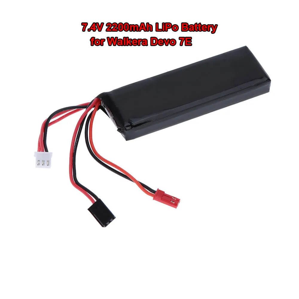 7,4 V 2200mAh LiPo батарея 2S для Walkera Devo 7E RC передатчик