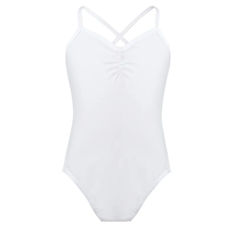 2017 New Girls Ballet Dress For Children Blue Pink Toddler Spaghetti Strap Criss Cross Dancer Leotard 3-14 Y | Детская одежда и