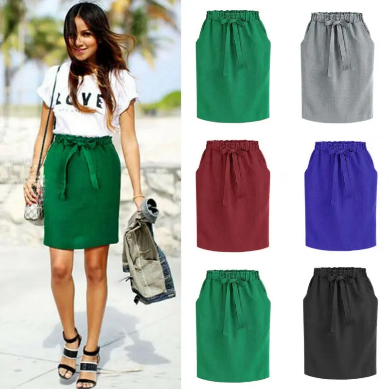 2019 новые весенне-Летние Элегантные миди-юбки Женская деловая юбка-карандаш