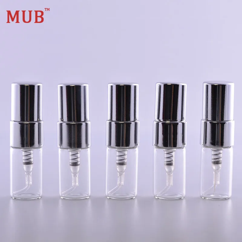 MUB - 100 шт. портативная 2 мл алюминиевая бутылка-распылитель распылитель для духов