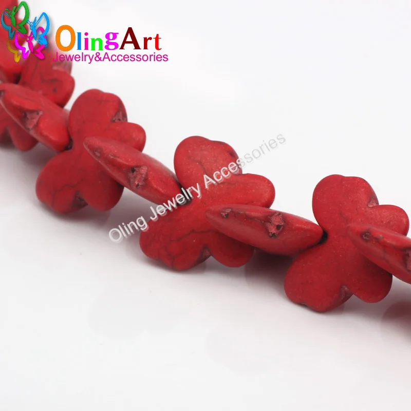 OlingArt 18*21 мм 16 шт./лот разноцветные бусины в форме бабочки для самостоятельного