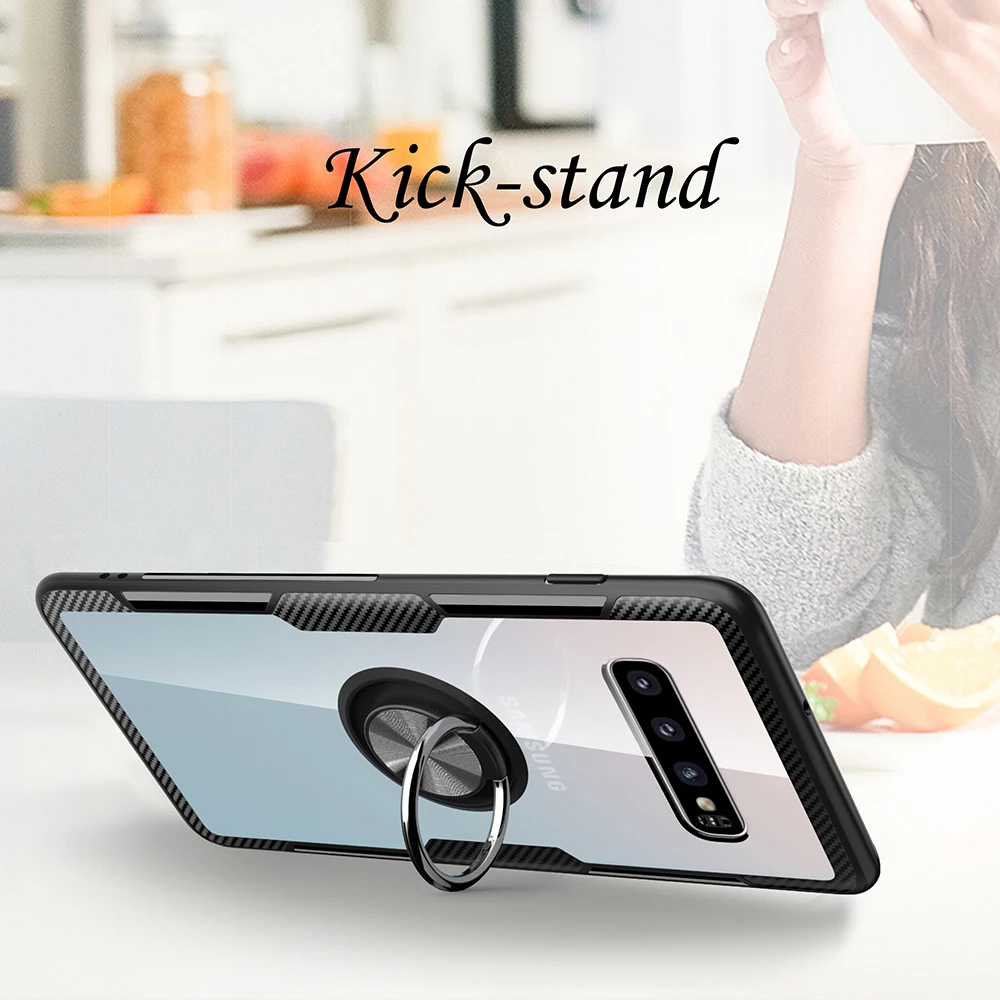 Чехол KEYSION для телефона Samsung Galaxy S10 Plus S10e + S9 задняя крышка магнитный автомобильный
