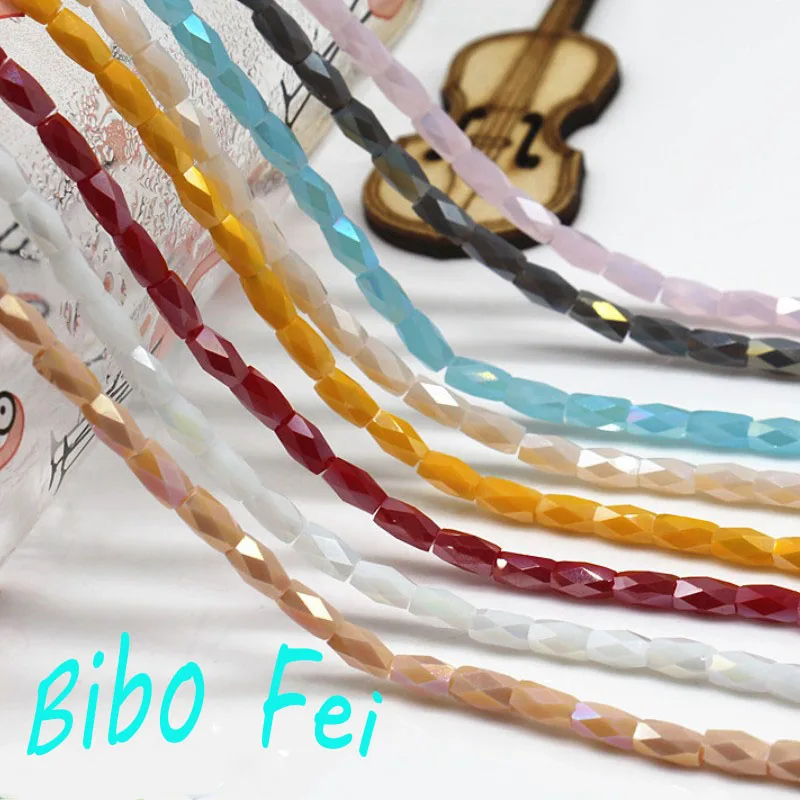 Бесплатная доставка разноцветные стеклянные бусины из чешского хрусталя 4*7 мм 780