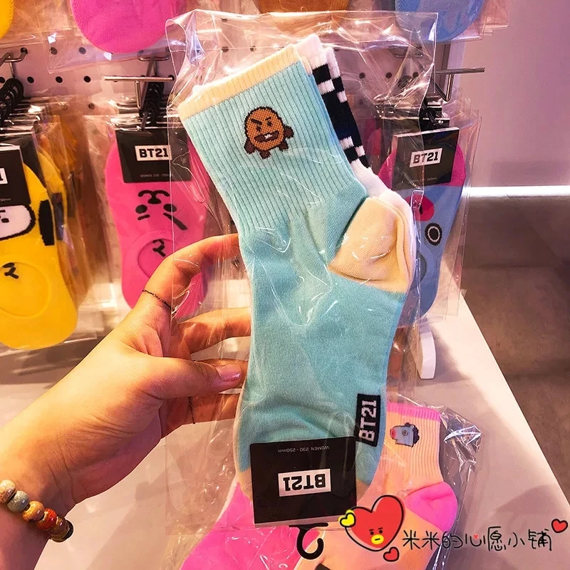2018 Новый Kpop BTS Bangtan мальчики BT21 TATA COOKY CHIMMY же милый теплый мультфильм зимние