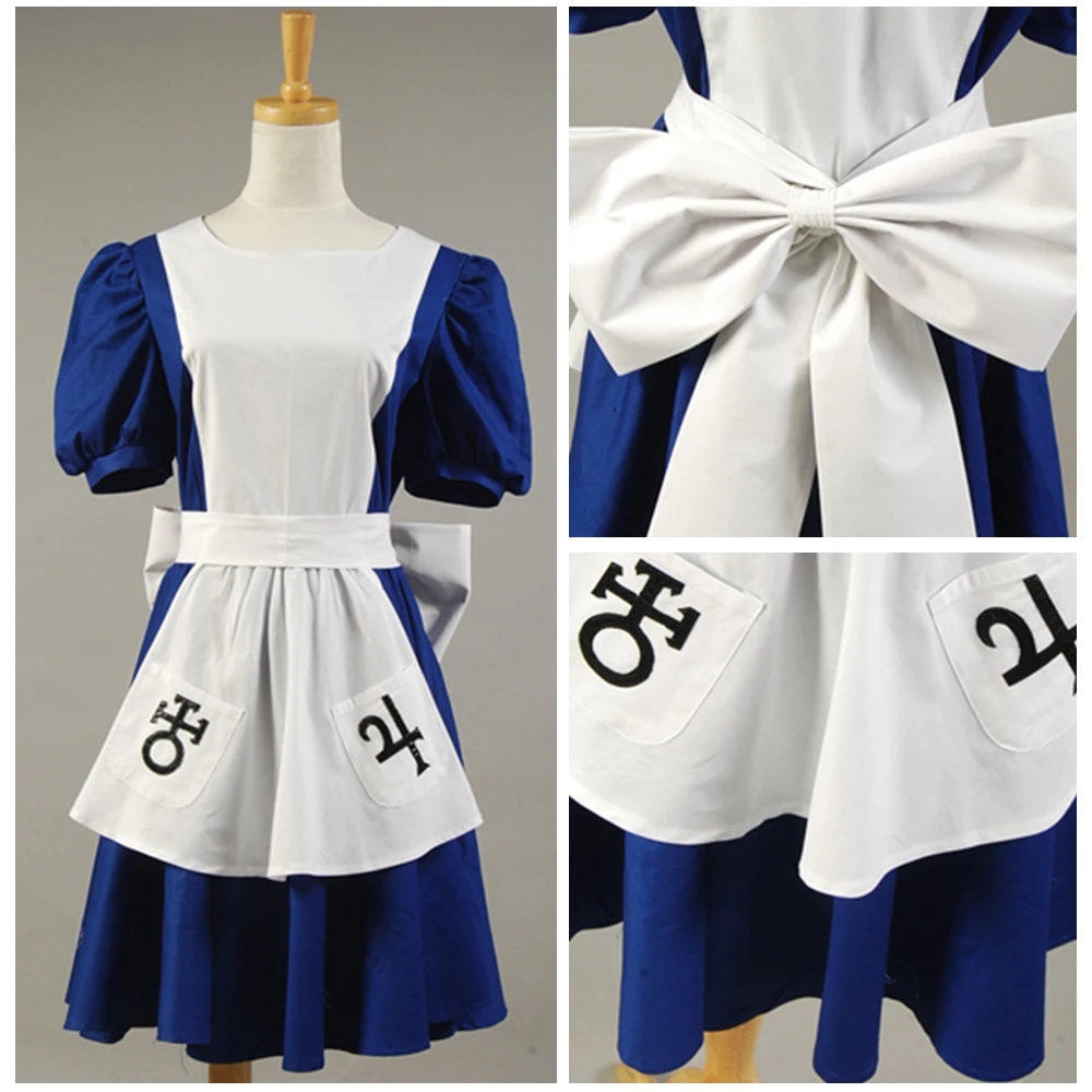 Алиса: безумие возвращается возврата Лидделл Косплэй костюм классический