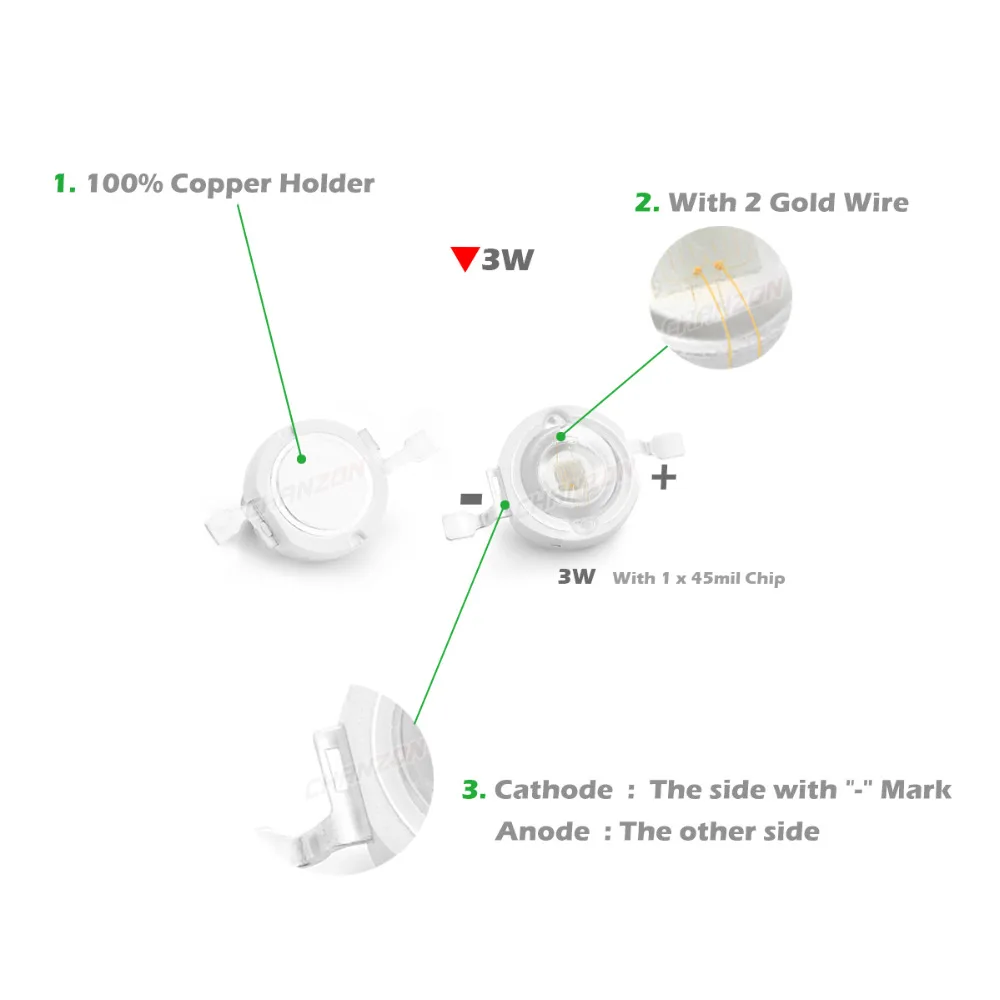 10 шт. 3 Вт светодиодный светильник лампа УФ ультрафиолетовый 375nm 3-3 4 в 400mA-500mA