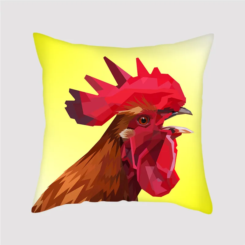 Fuwatacchi 3D животное геометрический чехол для подушки панда Собака Кошка крышка подушки оленя декоративный домашний диван стул милый курица наволочка