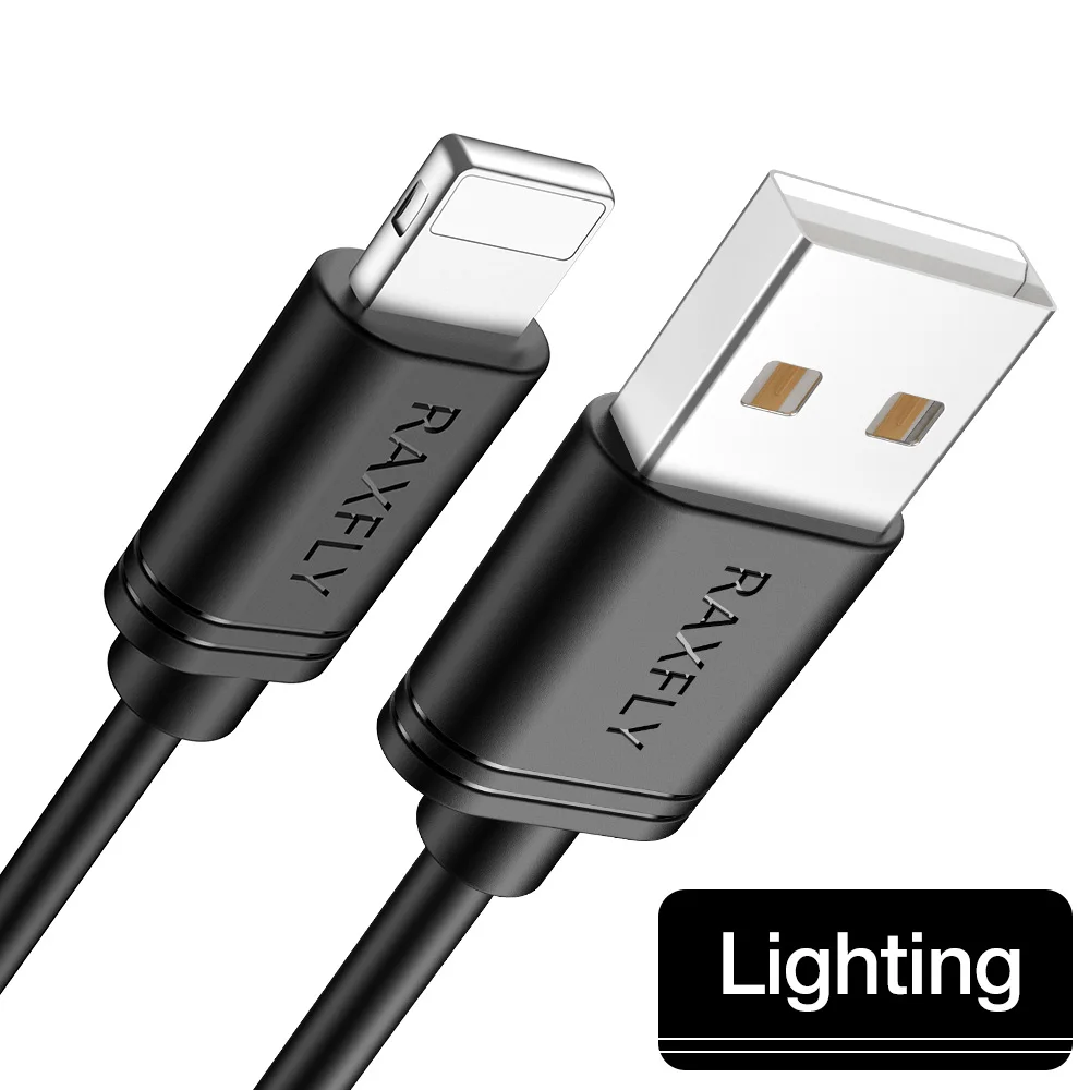 IOS Cable RAXFLY кабель usb type-C для Xiaomi Redmi Note 7 Micro USB кабель для зарядки и передачи данных для iPhone XR XS Max 7 - Цвет: IOS Cable