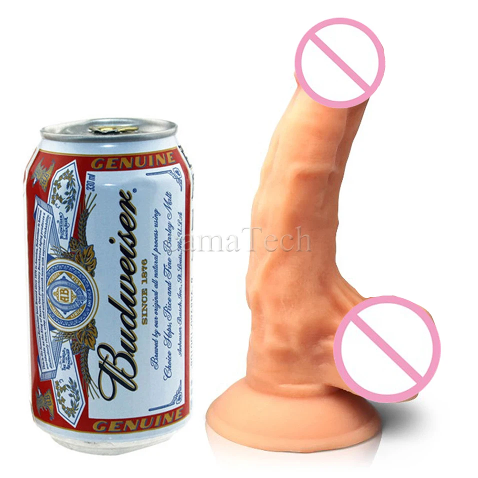 Силиконовый реалистичный фаллоимитатор на присоске член с шариками киска точка G