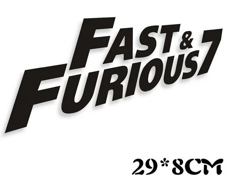 100 шт. оптовая продажа автомобиль укладки Форсаж 7 автомобиля Стикеры Средства
