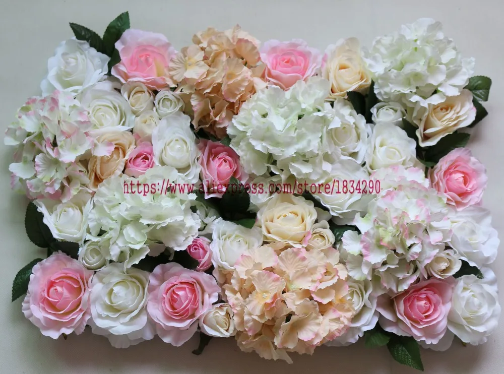 Искусственная Шелковая Роза Пион Гортензия цветок на стену свадебное фоновое